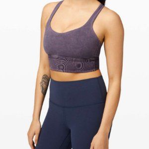 Lululemon Free To Be Bra Long Line - Snow Wash Midnight Orchid - Size 4